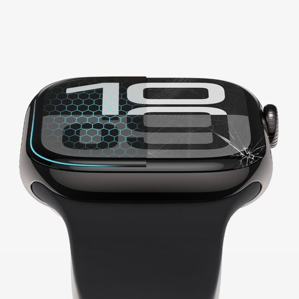 Szkło hybrydowe Tech-Protect Hybrid Fit+ do Xiaomi Redmi Watch 5, 2 sztuki, przezroczyste z czarną ramką